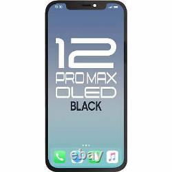 USA Screen Replacement Brilliance Pro iPhone 12 Pro Max LCD Digitizer OLED Black