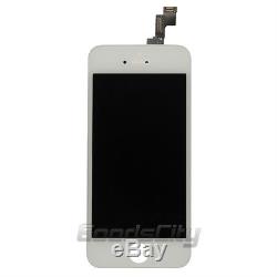 White LCD Display Touch Screen Digitizer Assembly Replacement for iPhone 5S