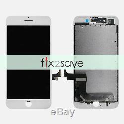 White iPhone 7 Plus LCD Lens Display Touch Screen Digitizer Assembly Replacement