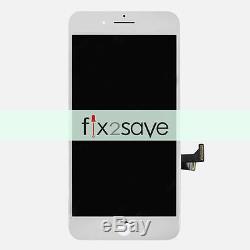 White iPhone 7 Plus LCD Lens Display Touch Screen Digitizer Assembly Replacement