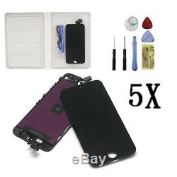 Wholesale 5x For iPhone 5s LCD Touch Screen Replacement Digitizer Assembly Black