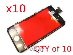 X10 For Apple iPhone 4S LCD Screen Replacement & Touch Digitizer Display Black